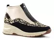 Rieker naisten kiilatennarit / nilkkurit N9362-90 beige / leopardikuosi - Rieker nilkkurit - 137795 - 1