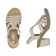 Rieker naisten korolliset sandaalit 66526-62 beige - Rieker sandaalit - 137965 - 5