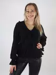 Vero Moda naisten paita Dora Frill musta - Naisten pitkähihaiset paidat - 139995 - 1