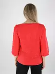 Vila naisten paita Frima Boatneck 3/4 punainen - Naisten kauluspaidat ja puserot - 140565 - 2
