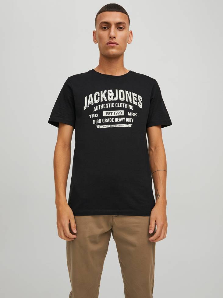 Jack&Jones T-Shirt Jeans, svart - T-shirts för herrar - 132645 - 1