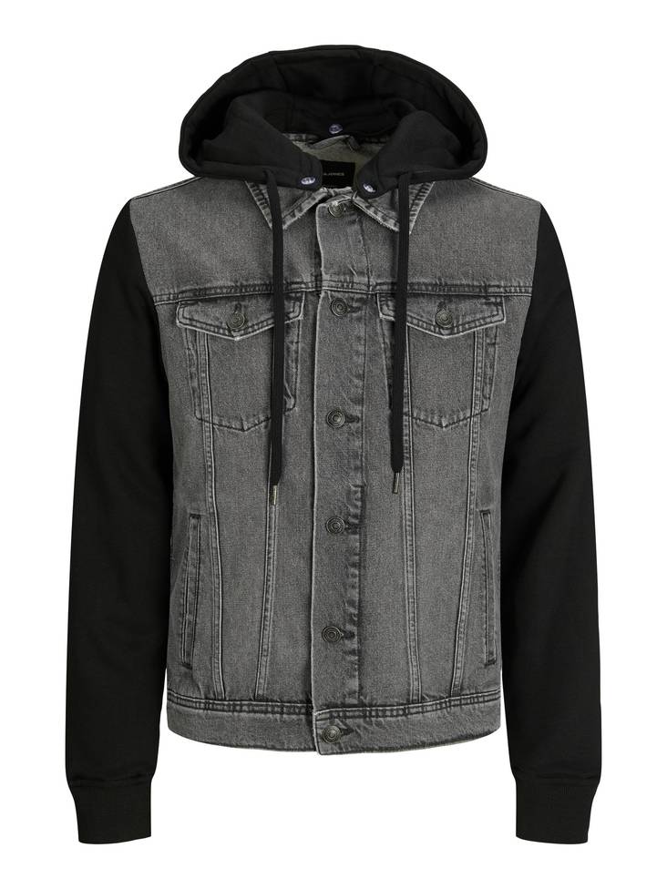 Jack&Jones miesten hupullinen farkkutakki Jean grey denim - Miesten takit - 134065 - 1