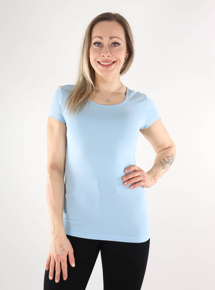 Only naisten t-paita Live Love vaaleansininen - Naisten T-paidat - 135475 - 1