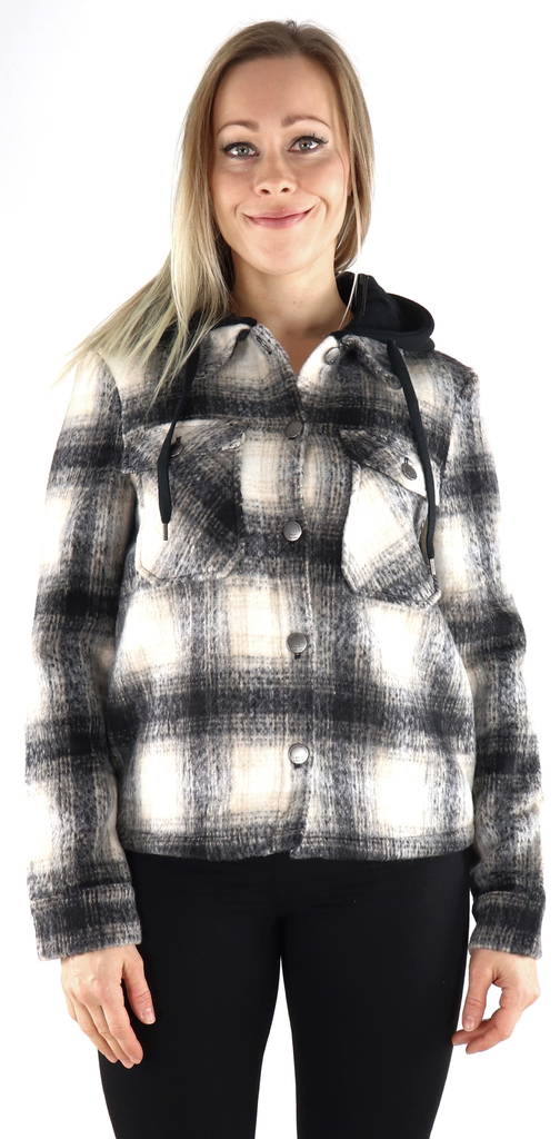 Only naisten takki Lou sweat musta/pumice stone - Naisten kevyet takit - 132005 - 1