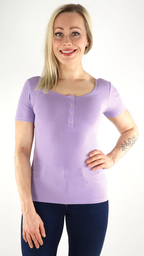 Pieces T-Shirt Kitte lila ros - T-shirts för damer - 133095 - 1