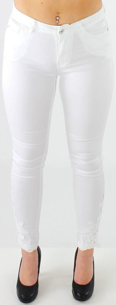 Vero Moda Seven ankle Jeans vit - Jeans för damer - 116225 - 1