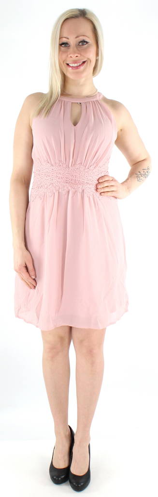 Vila lyhyt mekko Milina halterneck pale mauve,vaalean punainen - Mekot ja tunikat - 125665 - 1