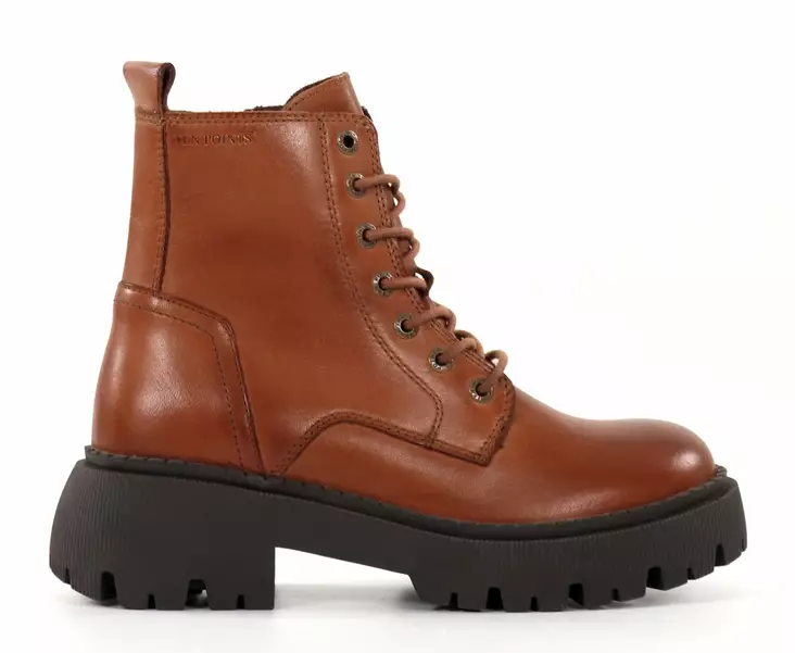Ten Points naisten nahkanilkkurit 60384 Pandora Chunky cognac - Naisten nilkkurit - 136885 - 1