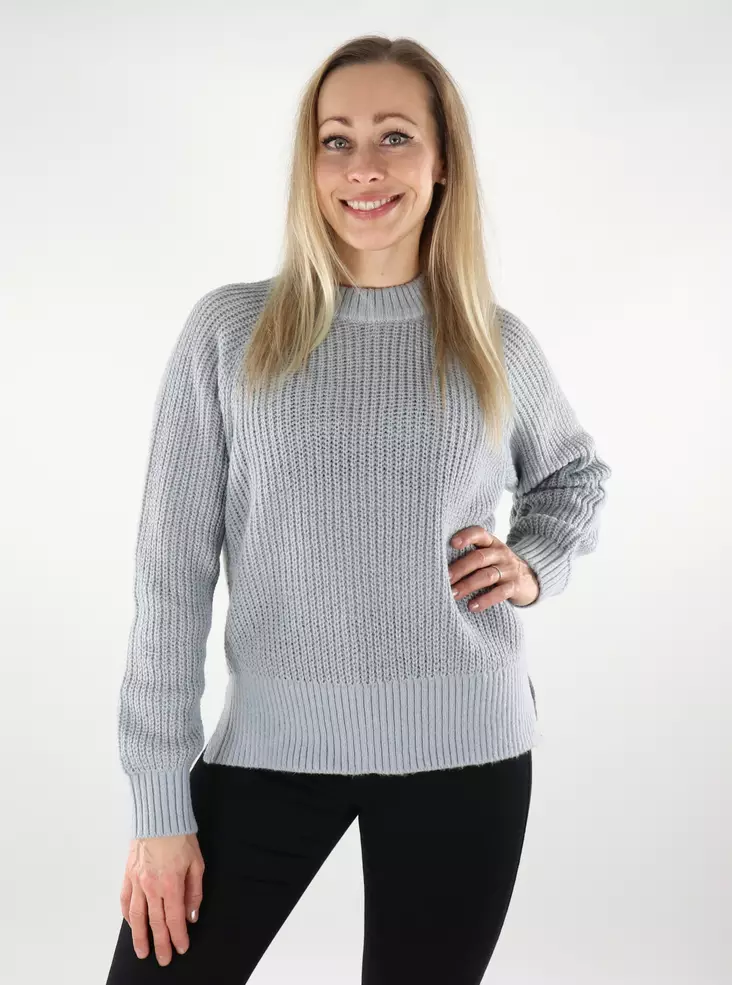 JJXX damtröja Crew Neck ljusgrå - Stickat för damer - 137335 - 1