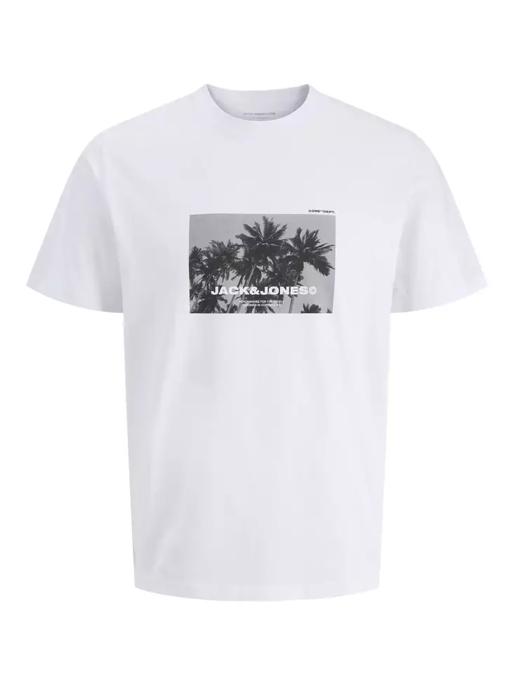 Jack&Jones miesten t-paita Version Crew Neck valkoinen - Miesten T-paidat - 138625 - 1