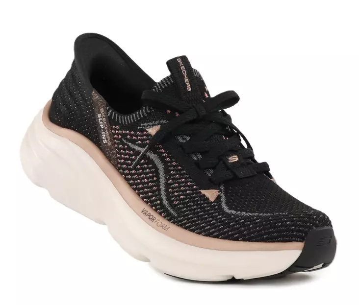 Skechers naisten tennarit 150584/BKRG - D'LUX VAPOR - EVENING GLOW musta/ruusukulta - Skechers tennarit - 138715 - 1