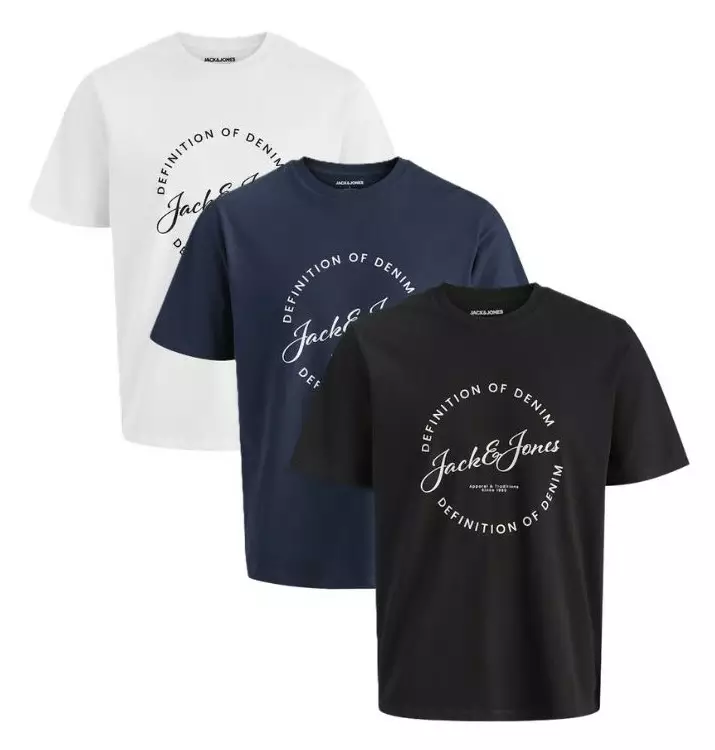 Jack&Jones miesten puuvillainen t-paita Grayson Tee Crew - Miesten T-paidat - 140315 - 1