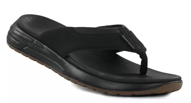 Skechers miesten varvassandaalit 211359/BLK musta - Sandaler för herrar - 141225 - 1