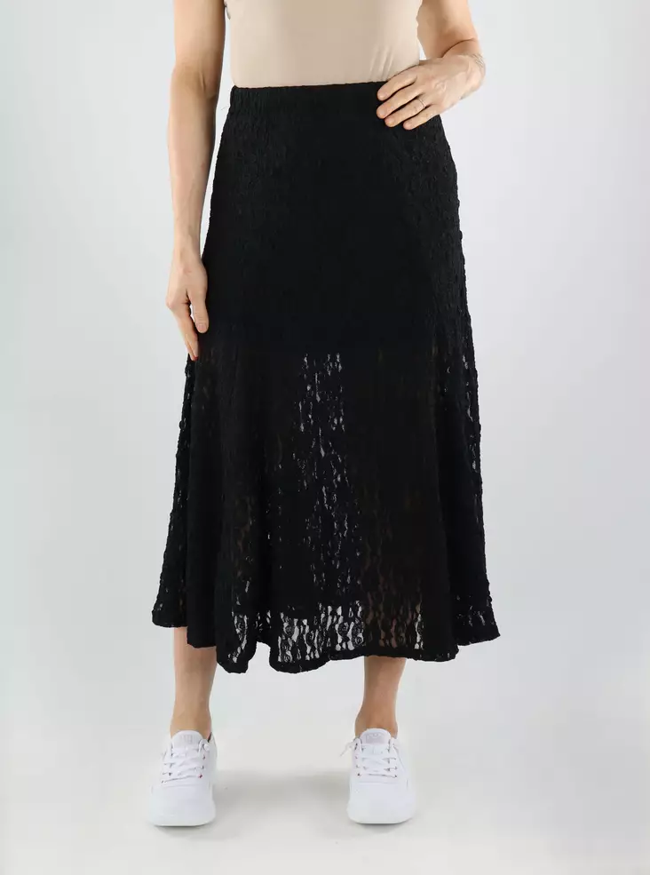 JDY naisten hame Gallas long lace musta - Kjolar - 141045 - 1