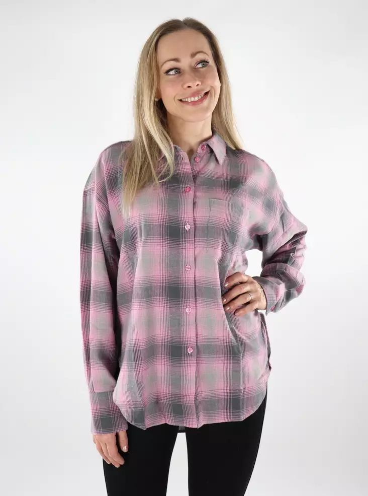 JJXX flanellskjorta för damer moonlite lila - Skjortor och blusar för damer - 137305 - 1