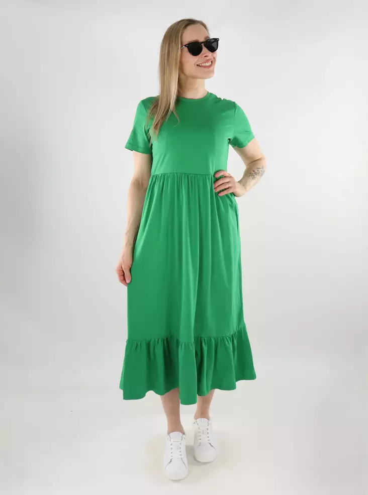 Only luomupuuvillainen mekko May Peplum vihreä - Mekot ja tunikat - 138205 - 1