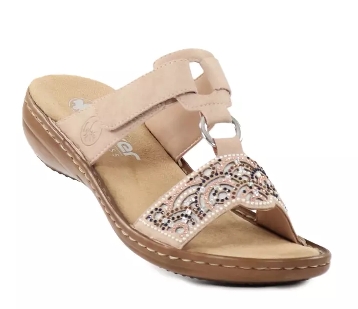 Rieker dam Mulor 608K2-31 rosa - Rieker mulor - 138185 - 1