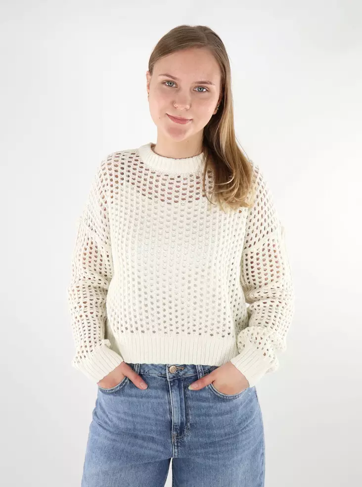 Something New naisten neule Moss Pullover luonnonvalkoinen - Naisten neuleet - 137835 - 1
