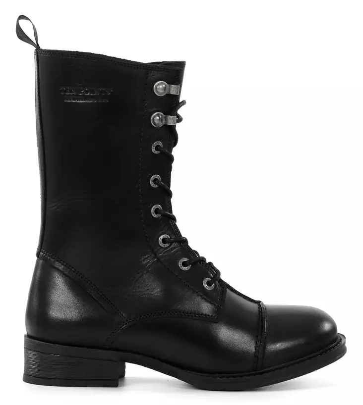 Ten Points ankelboots i äkta läder för damer 60409 Pandora svart - Stövletter och kängor för damer - 137195 - 1