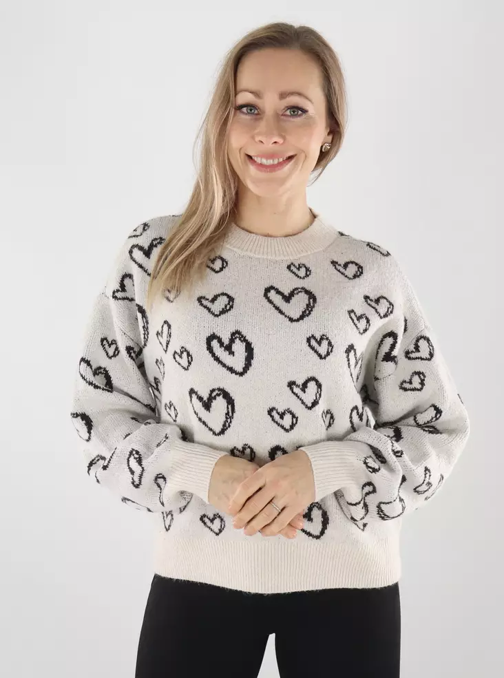 Vero Moda naisten neule Doffy birch/chocola - Naisten neuleet - 142255 - 1