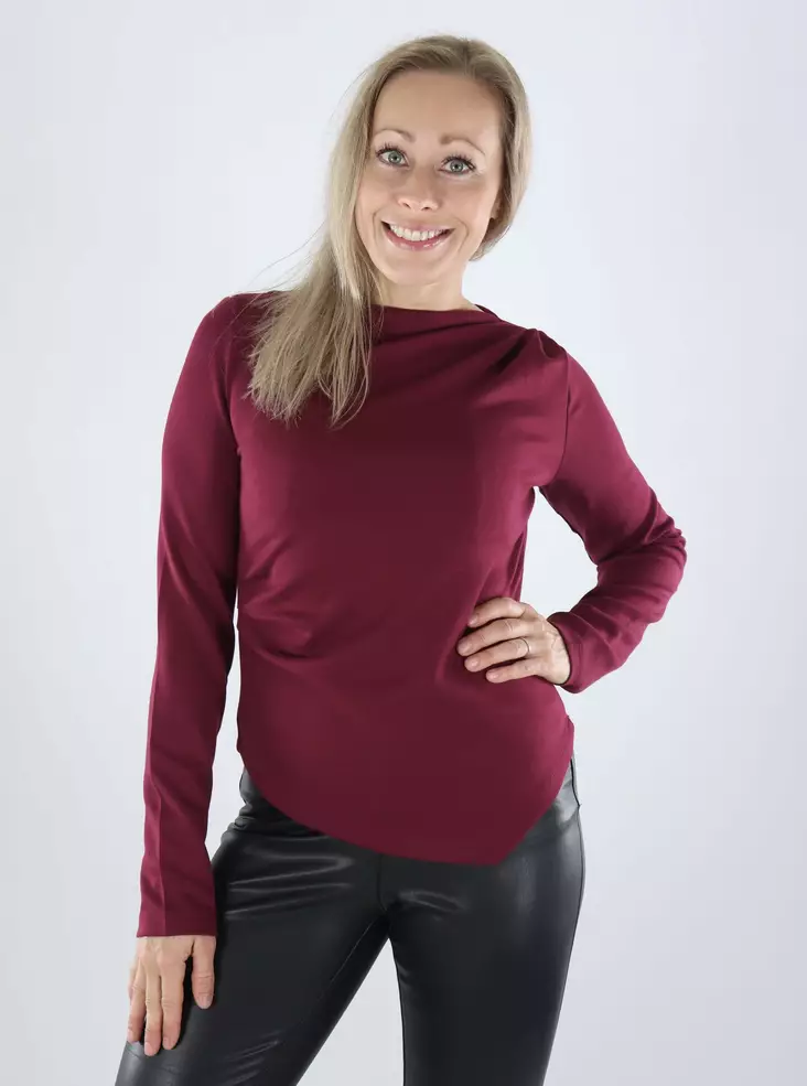 Vero Moda naisten paita Mille windsor wine - Långärmade tröjor för damer - 141685 - 1
