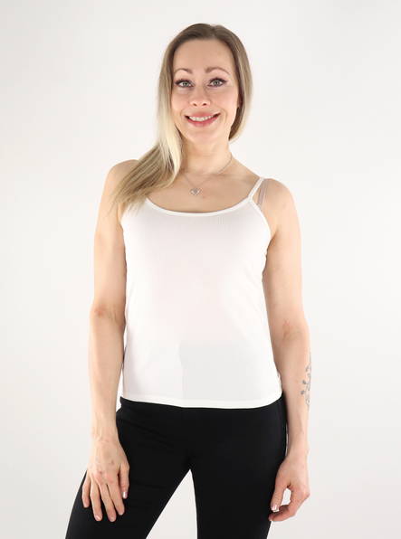 JJXX Toppi Hayden rib valkoinen - Naisten topit - 135246 - 1