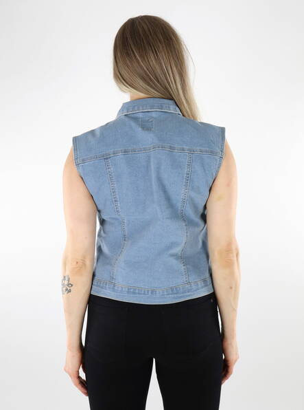 Only dam denimväst Wonder ljusblå denim - Västar för damer - 136116 - 2