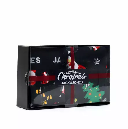 Jack&Jones presentförpackning för män Hohoho svart/svart - Trunks och strumpor för herrar - 137266 - 2