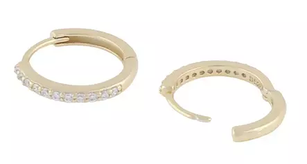 Snö of Sweden Örhängen Siri ring guld/klar - Halsband - 138646 - 2