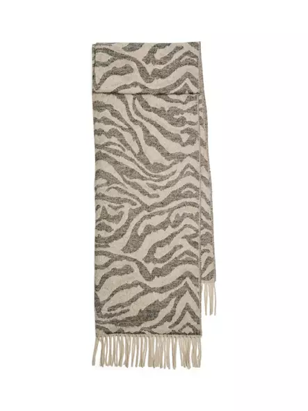 Pieces Huivi Jira wool vaaleanruskea/tiikerikuosi - Naisten huivit - 139566 - 2