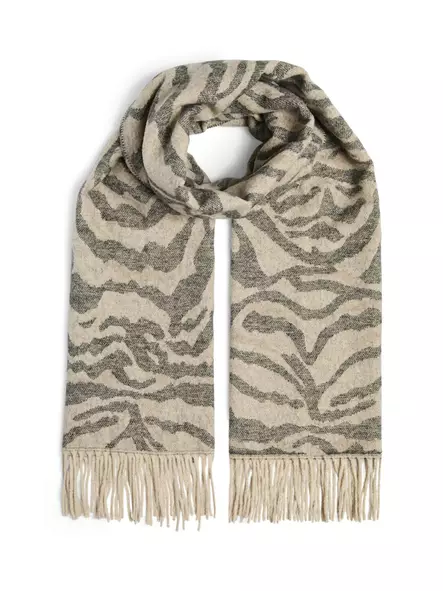 Pieces Huivi Jira wool vaaleanruskea/tiikerikuosi - Naisten huivit - 139566 - 1