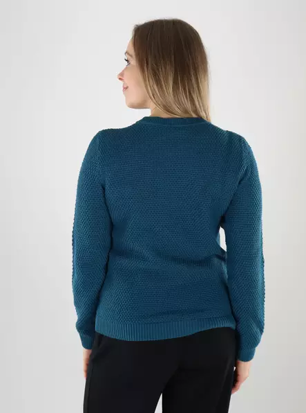 Vila naisten neule Dalo O-Neck sininen - Naisten neuleet - 140166 - 2