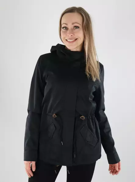 Only naisten takki Lorca Canvas Parka musta - Lätta jackor för damer - 140406 - 1