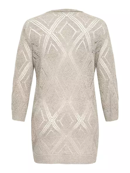 Only Carmakoma pluskoon neuletakki Pamela Open birch - Naisten neuleet - 140436 - 2