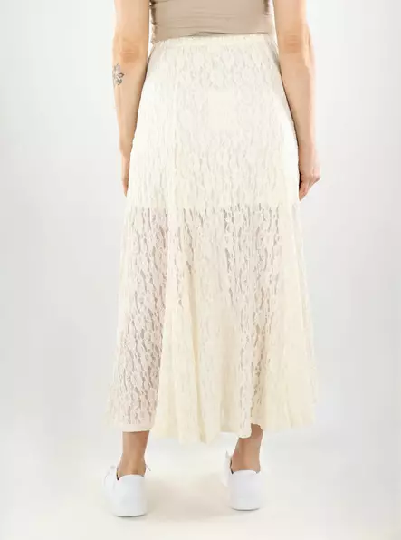 JDY naisten hame Gallas long lace luonnonvalkoinen - Kjolar - 141046 - 2