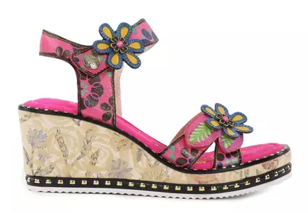 Laura Vita naisten korolliset sandaalit Ballon 08 fuksia - Naisten sandaalit - 140766 - 1