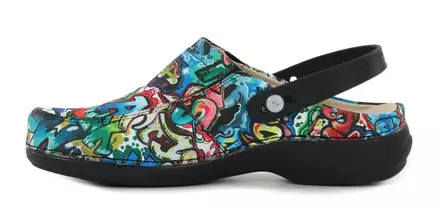 Nursing Care konepestävät aitonahkaiset työkengät WG4PF3 Paris graffiti - Naisten työkengät - 113196 - 2