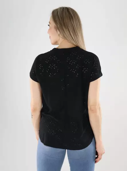 Only naisten t-paita Smilla life musta - Naisten T-paidat - 140196 - 2