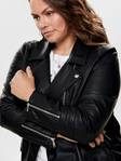 Only Carmakoma Plus size dam biker jacka Emmy svart - Skinnjackor och PU-jackor för damer - 124886 - 4
