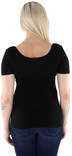 Pieces dam ribb t-shirt Kitte, svart, vit - T-shirts för damer - 125516 - 3