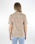Pieces naisten t-paita Tala beige / pilkullinen - Naisten T-paidat - 136066 - 2