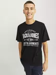 Jack&Jones herr t-shirt Jeans O-hals svart - T-shirts för herrar - 136656 - 1