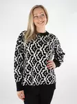 Vero Moda naisten neule Nancy black/birch F - Naisten neuleet - 136786 - 1