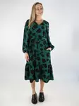 Vero Moda naisten mekko Jessa 7/8 V-Neck tummanvihreä - Mekot ja tunikat - 136996 - 1