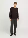Jack&Jones herrtröja Otto Crew Neck Vineyard vin - Stickat för herrar - 137286 - 3