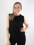 Only naisten toppi Luna O-Neck musta - Naisten topit - 138036 - 1