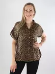 Vero Moda dam t-shirt silvermink/leopard - T-shirts för damer - 138436 - 1