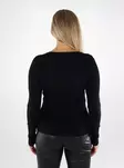 Vila naisten neule Freye V-Neck musta - Naisten neuleet - 139006 - 2