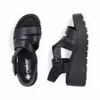 Rieker naisten paksupohjaiset sandaalit 68063-00 musta - Rieker sandals - 140366 - 3