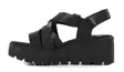 Rieker naisten paksupohjaiset sandaalit 68063-00 musta - Rieker sandals - 140366 - 2